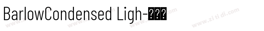 BarlowCondensed Ligh字体转换